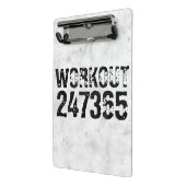 Mini Porte-bloc Texte usé et rayé Workout 247365 rustique (Angle2)