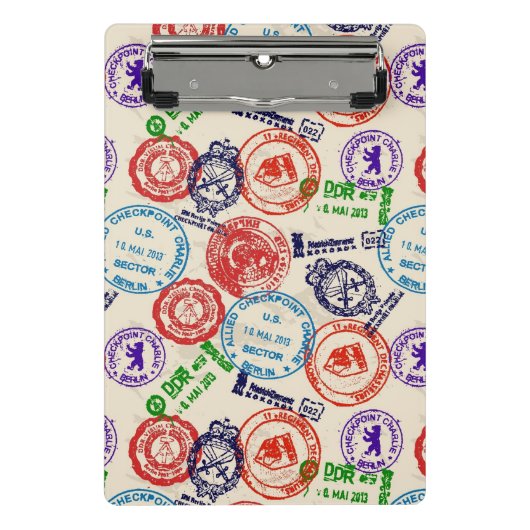 Mini Porte-bloc Texture avec de vrais timbres (Devant)