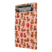 Mini Porte-bloc Texture avec le nounours, coeurs (Angle2)