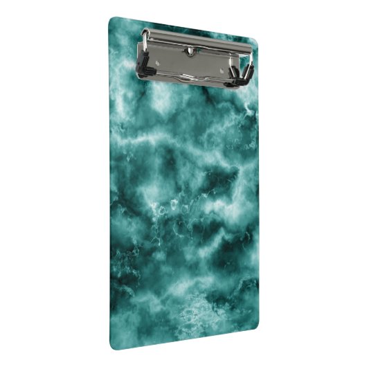 Mini Porte-bloc Texture de marbre vert-foncé (Incliné)