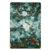 Mini Porte-bloc Texture de marbre verte avec des veines (Dos)