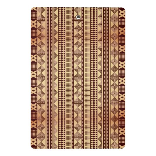 Mini Porte-bloc Texture ethnique Brown (Dos)
