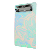 Mini Porte-bloc Texture iridescente olographe de faux liquide (Angle2)