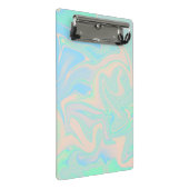 Mini Porte-bloc Texture iridescente olographe de faux liquide (Incliné)