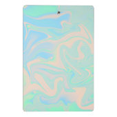 Mini Porte-bloc Texture iridescente olographe de faux liquide (Dos)