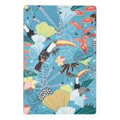 Mini Porte-bloc Texture tropicale avec des toucans et des colibris (Dos)