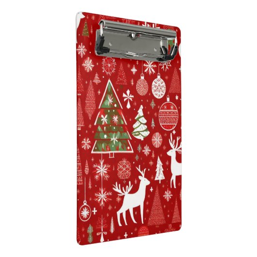 Mini Porte-bloc Thème de Noël Flambeaux de Noël (Incliné)