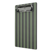Mini Porte-bloc Tic vert olive rayé moderne (Angle2)