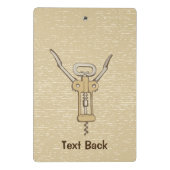 Mini Porte-bloc Tire-bouchon (Dos)