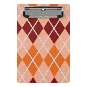 Mini Porte-bloc Tissu à motifs de losanges réaliste