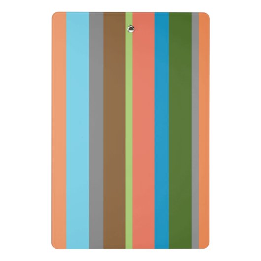 Mini Porte-bloc Tons chauds rayés Mini Porte - bloc (Dos)