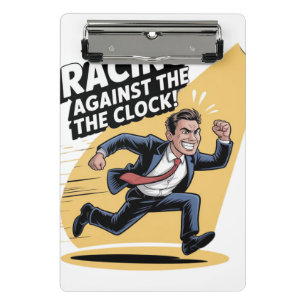 Mini Porte-bloc Toujours courir contre l'horloge