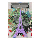 Mini Porte-bloc Tour Eiffel Bling violet (Devant)