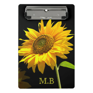 Mini Porte-bloc Tournesol lumineux sur fond noir