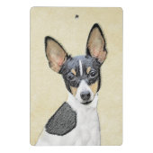 Mini Porte-bloc Toy Fox Terrier Peinture - Cute Original Chien Art (Dos)
