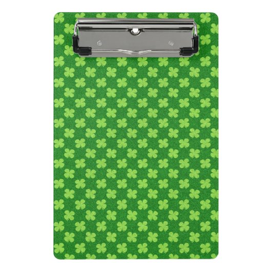 Mini Porte-bloc Trèfle Vert Paillettes (Devant)
