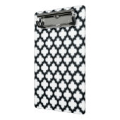 Mini Porte-bloc Trellis blanc et noir, treillis, Quatrefoil (Angle2)