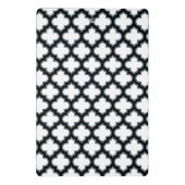 Mini Porte-bloc Trellis blanc et noir, treillis, Quatrefoil (Dos)