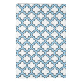 Mini Porte-bloc Trellis bleu blanc et bébé, treillis, Quatrefoil (Dos)