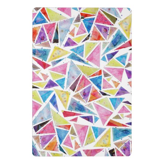 Mini Porte-bloc triangles géométriques motif "être différent" (Dos)