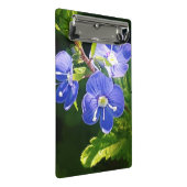 Mini Porte-bloc Trois fleurs bleues (Incliné)