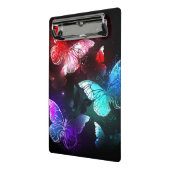 Mini Porte-bloc Trois papillons brillants sur l'arrière - plan de (Angle2)