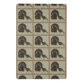 Mini Porte-bloc Turkeys Standard Bronze Portrait (Dos)