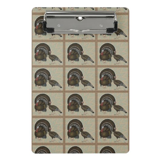 Mini Porte-bloc Turkeys Standard Bronze Portrait (Devant)