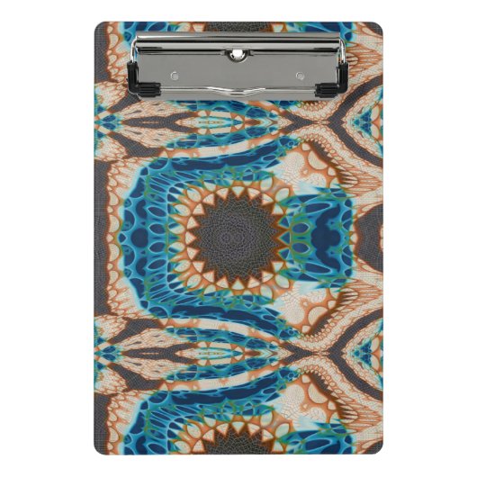 Mini Porte-bloc Turquoise Gold Sun Southwestern Art (Devant)