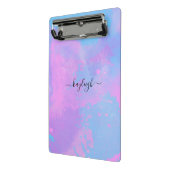 Mini Porte-bloc Turquoise rose Abstrait (Angle2)