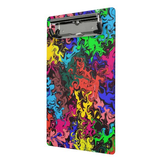 Mini Porte-bloc Twirly coloré Abstrait / (Angle2)