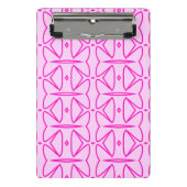 Mini Porte-bloc Two Toned Pink Pattern Mini Clipboard (Devant)