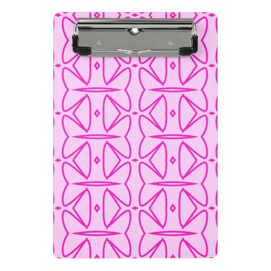 Mini Porte-bloc Two Toned Pink Pattern Mini Clipboard (Devant)