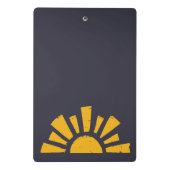 Mini Porte-bloc Un signe qui dit plaisir sur le soleil (Dos)