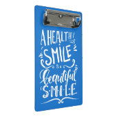Mini Porte-bloc Un sourire sain est un beau sourire (Incliné)