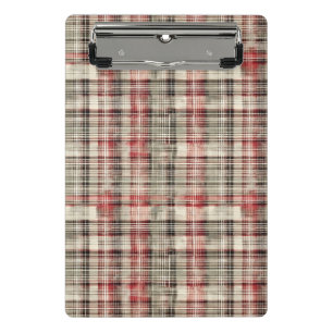 Mini Porte-bloc Un Tartan de Noël Floral Design Series #2