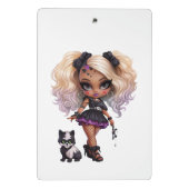 Mini Porte-bloc Une collection de dessins Halloween de fille migno (Dos)