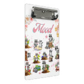 Mini Porte-bloc Une humeur joyeuse et ludique, comme les ratons la (Incliné)