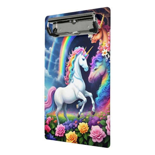 Mini Porte-bloc Unicorne arc-en-ciel une (Angle2)