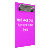 Mini Porte-bloc Uniquement Arrière - plan couleur - rose + vos idé (Incliné)