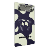 Mini Porte-bloc Vache noire et blanche (Incliné)