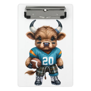 Mini Porte-bloc Vaches des Highlands et Football