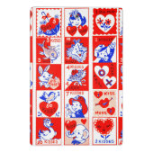 Mini Porte-bloc Valentine Retro Love Hugs Motif (Dos)