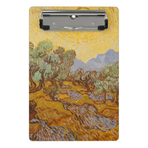Mini Porte-bloc Van Gogh Olive Trees Soleil Jaune Ciel