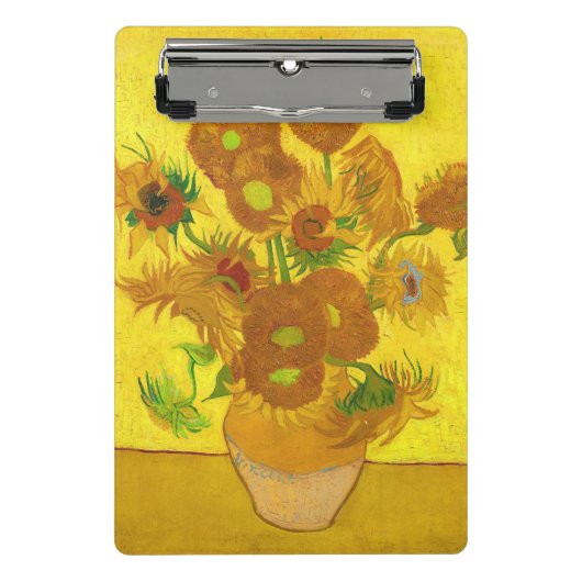 Mini Porte-bloc Van Gogh Quinze Tournesols Dans Un Vase Art (Devant)