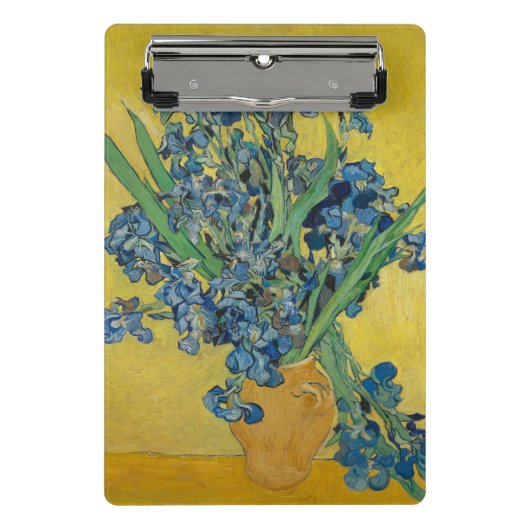 Mini Porte-bloc Vase de Van Gogh avec Iris Classic Impressionnisme (Devant)