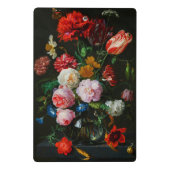 Mini Porte-bloc Vase de verre avec des fleurs (Dos)