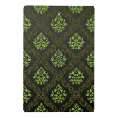 Mini Porte-bloc Vert floral de papier peint (Dos)