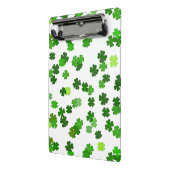 Mini Porte-bloc Vert Kelly « Shamrocks Falling » (Angle2)