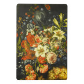 Mini Porte-bloc Vie morte avec fleurs et fruits (Dos)